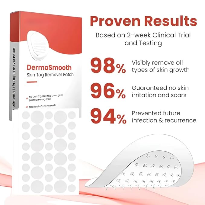 Derma Smooth Skin Tag Removal Patch - 72 Patches
