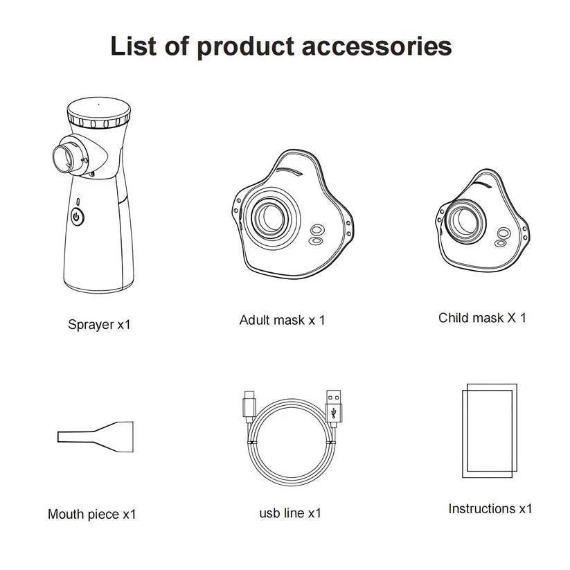 Mesh Nebulizer Machine For kids and adults